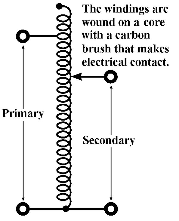 Autotransformer Starter with Primary and Secondary Illustration